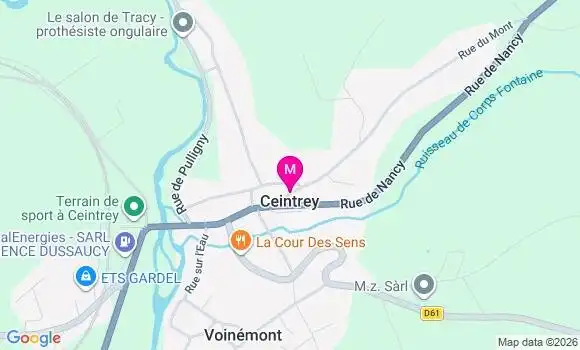 Localisation Ceintrey - 54134