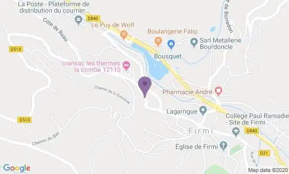 Localisation Firmi Bp - 12300