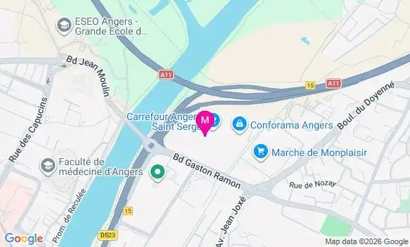 Localisation Carrefour - 49100