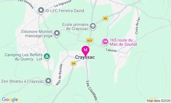 Localisation Crayssac - 46150