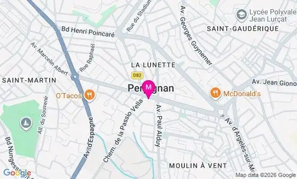 Localisation Carrefour City - 66100