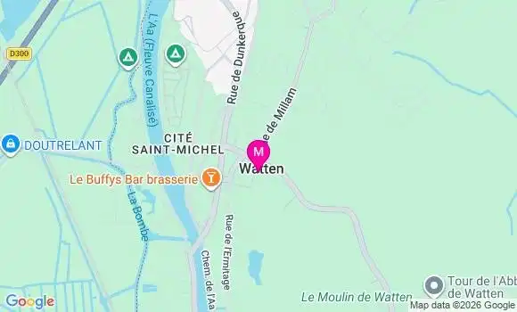 Localisation Watten - 59143