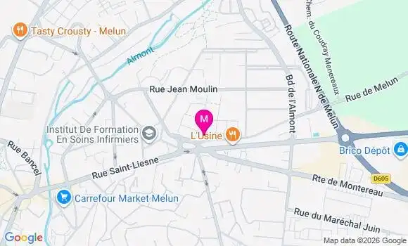 Localisation G20 Supermarche - 77000