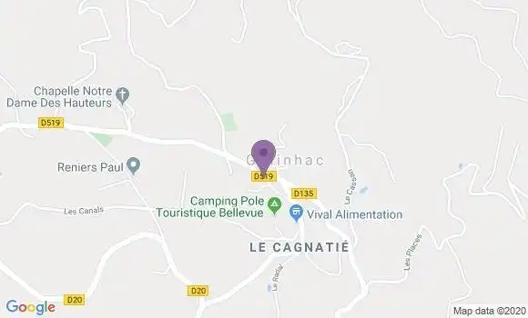 Localisation Golinhac Ap - 12140