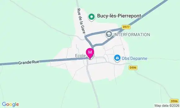 Localisation Bucy les Pierrepont - 02350