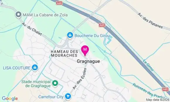 Localisation Gragnague - 31380