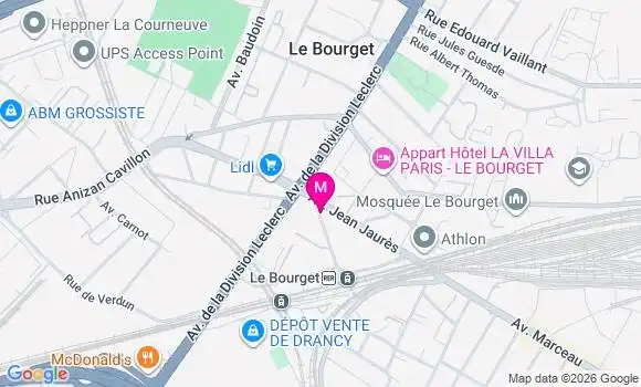 Localisation Franprix - 93350