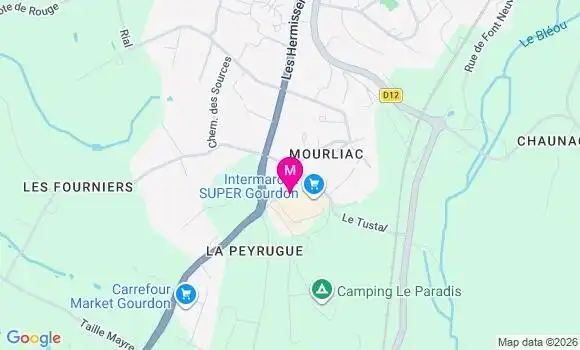 Localisation Intermarche Super - 46300