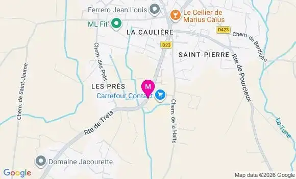 Localisation Carrefour Contact - 83910