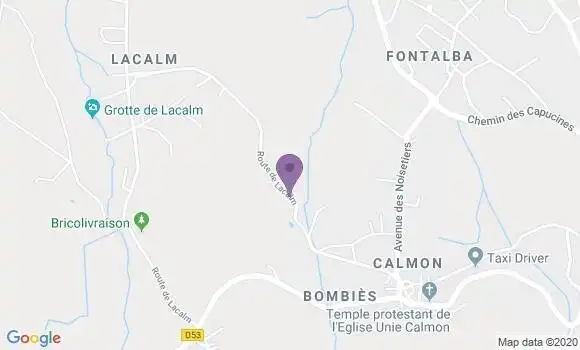 Localisation Lacalm Ap - 12210