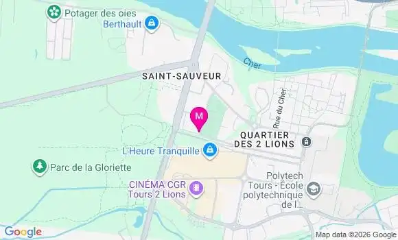 Localisation Tours Deux Lions - 37200