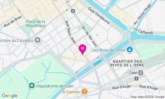 Localisation Carrefour Express Saint Jean - 14000