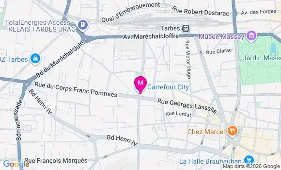 Localisation Carrefour City Breyer - 65000