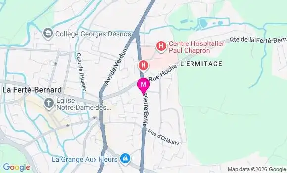 Localisation Carrefour Market - 72400