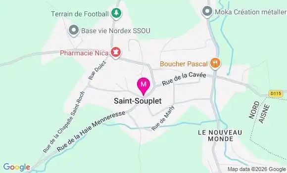 Localisation Saint Souplet - 59360