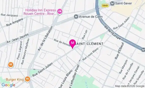 Localisation Carrefour City - 76100