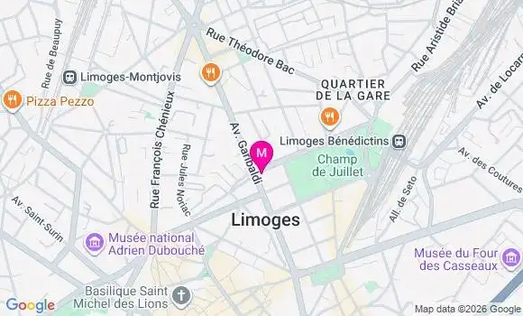 Localisation Carrefour City Lussac - 87000