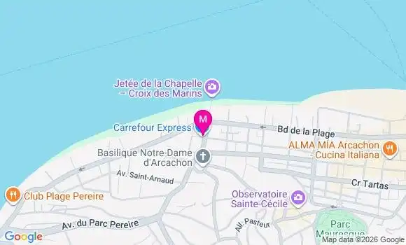 Localisation Carrefour Express - 33120