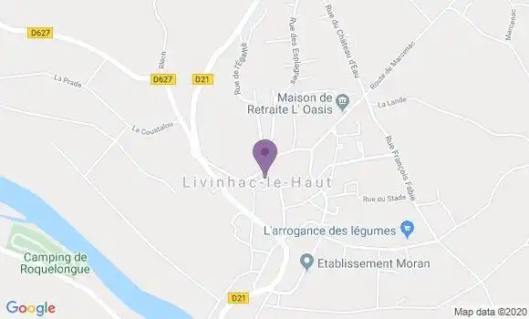 Localisation Livinhac le Haut Bp - 12300