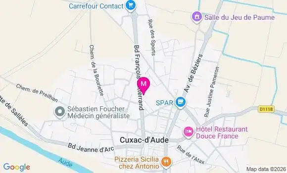 Localisation Carrefour Contact - 11590