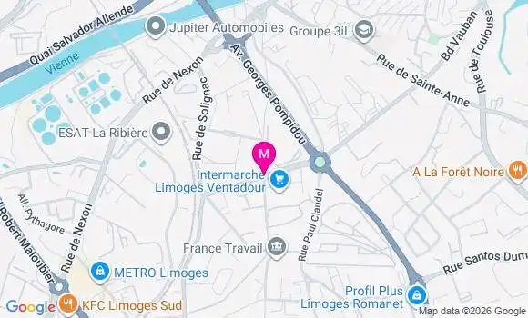 Localisation Intermarche - 87000