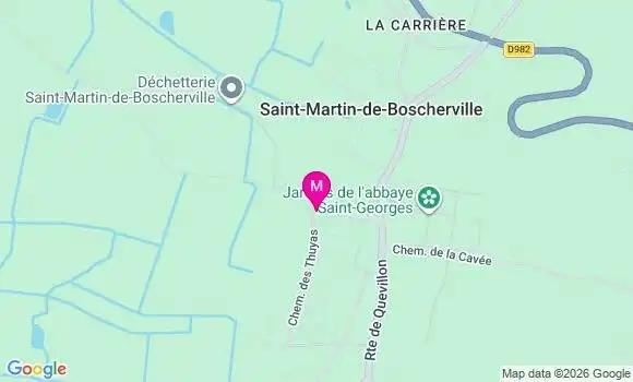 Localisation Saint Martin de Boscherville - 76840