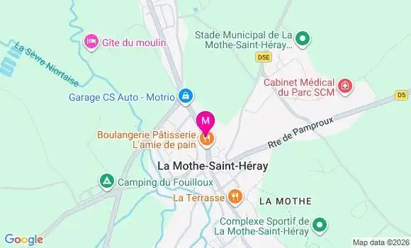 Localisation La Mothe Saint Heray - 79800