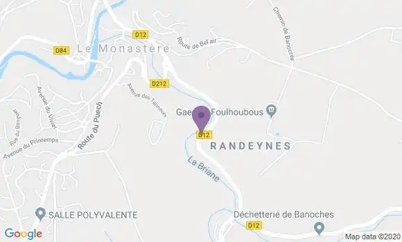 Localisation Le Monastere Ap - 12000