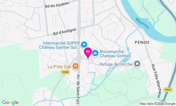 Localisation Intermarche Super - 53200