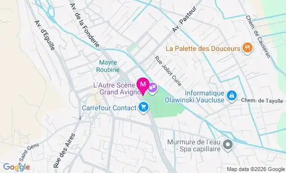 Localisation Carrefour Contact - 84270