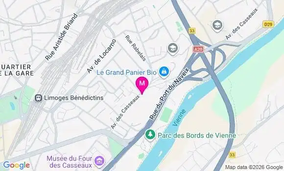 Localisation Hyper Intermarche - 87000