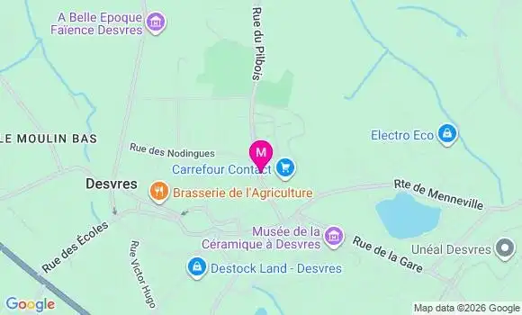 Localisation Carrefour Contact - 62240