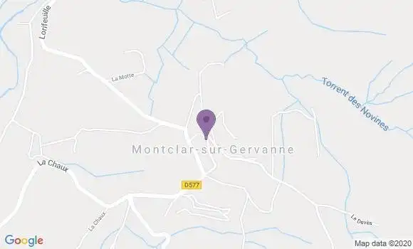 Localisation Montclar Bp - 12550