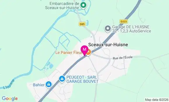 Localisation Sceaux sur Huisne - 72160