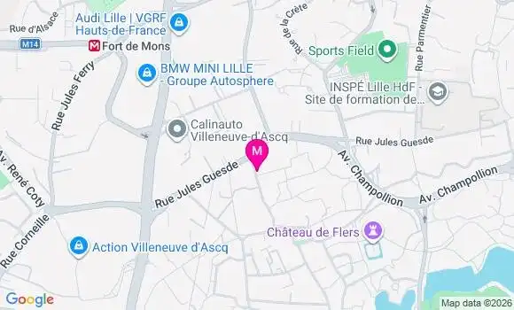 Localisation Blue Way - 59650