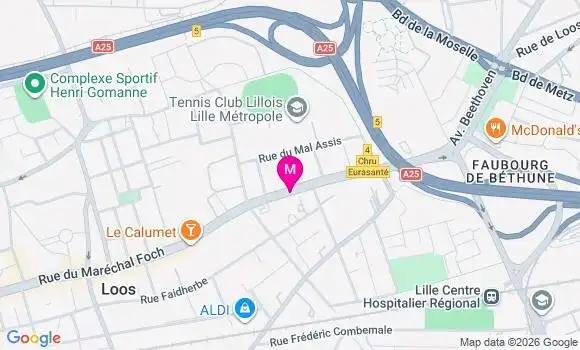 Localisation Carrefour City Bethune - 59000