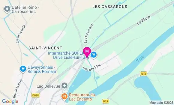 Localisation Intermarche Super - 81310