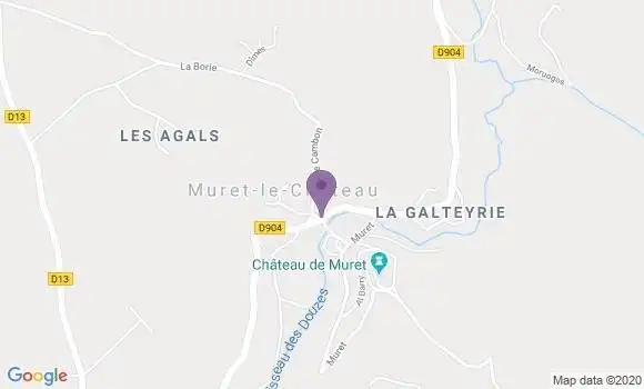 Localisation Muret le Chateau Ap - 12330