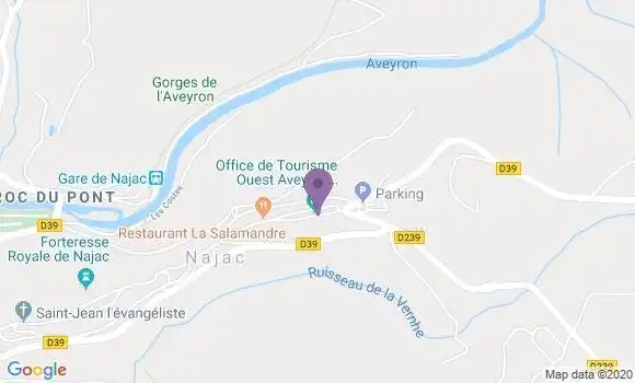 Localisation Najac - 12270