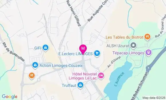 Localisation E.leclerc - 87280