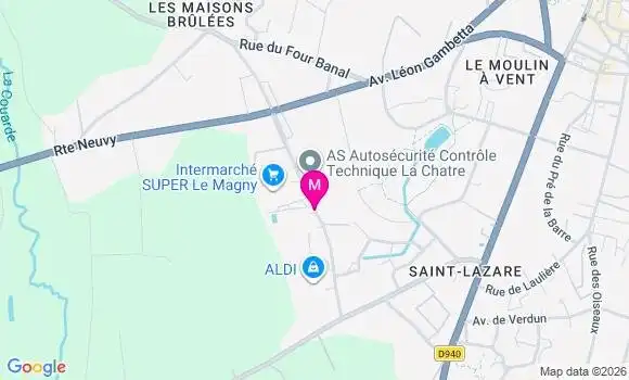 Localisation Intermarche Super - 36400