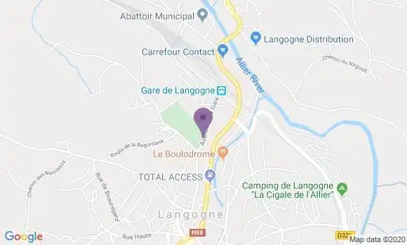 Localisation Naussac Ap - 12700