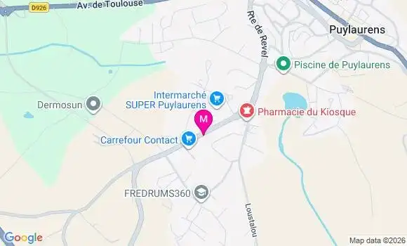 Localisation Carrefour Contact - 81700