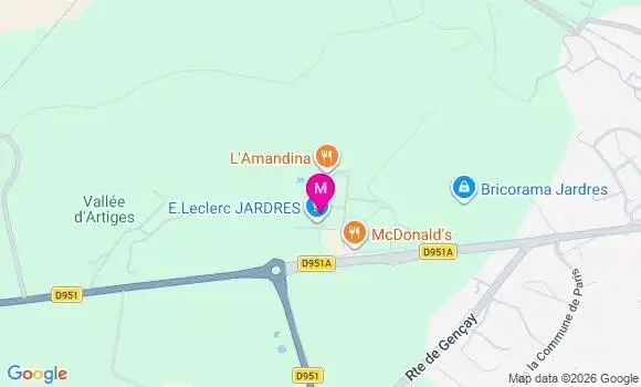 Localisation E.leclerc - 86800