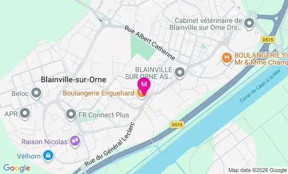 Localisation Blainville sur Orne - 14550