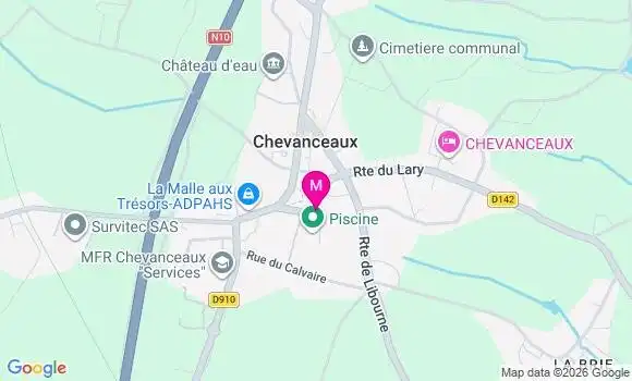 Localisation Chevanceaux - 17210