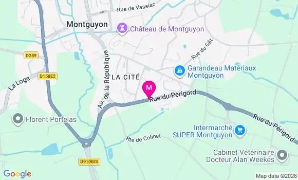 Localisation Intermarche Super - 17270