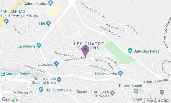Localisation Onet le Chateau Quatre Saisons - 12850