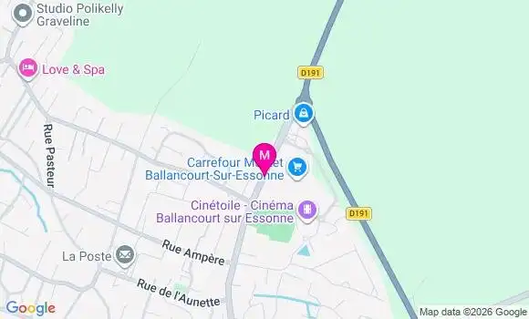 Localisation Carrefour Market - 91610