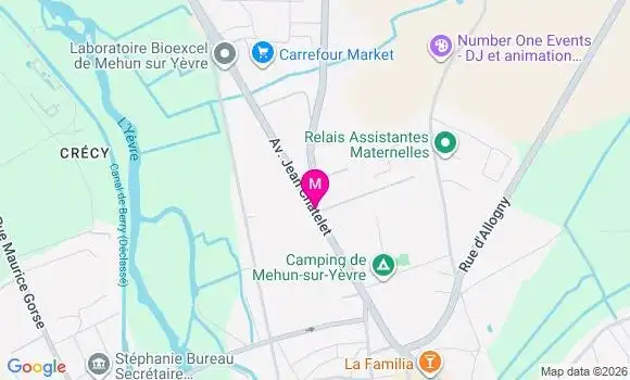 Localisation Carrefour Market - 18500